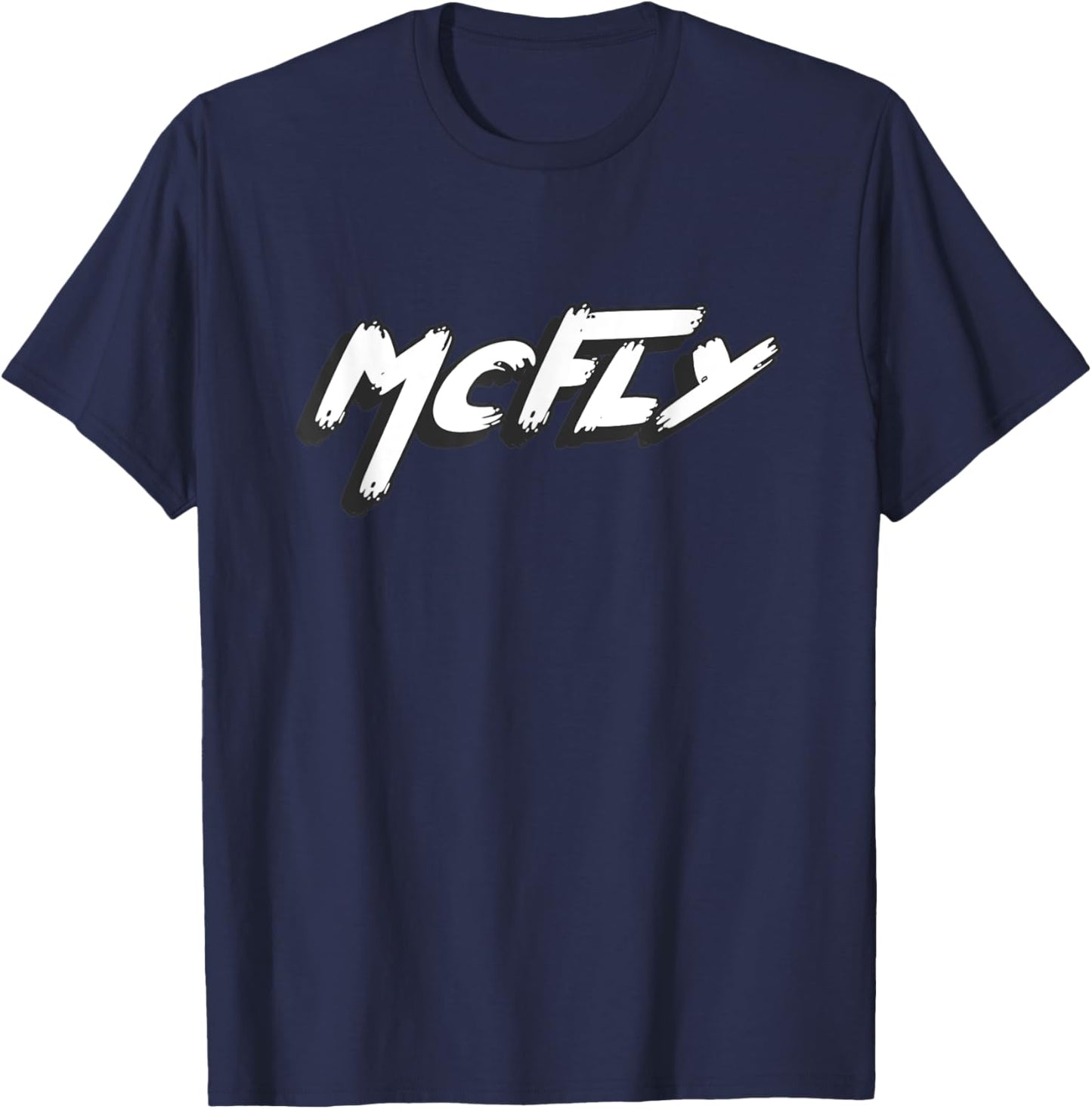 Gone to the Movies to Watch What's on TV in a Book Mcfly Novelty - Adult, Black, Small T-Shirt - T-Shirt | Navy