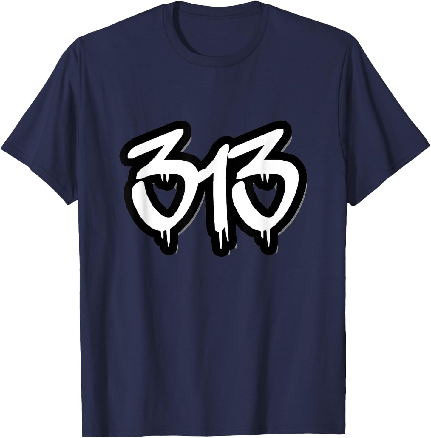 Detroit 313 T-Shirt - T-Shirt | Navy
