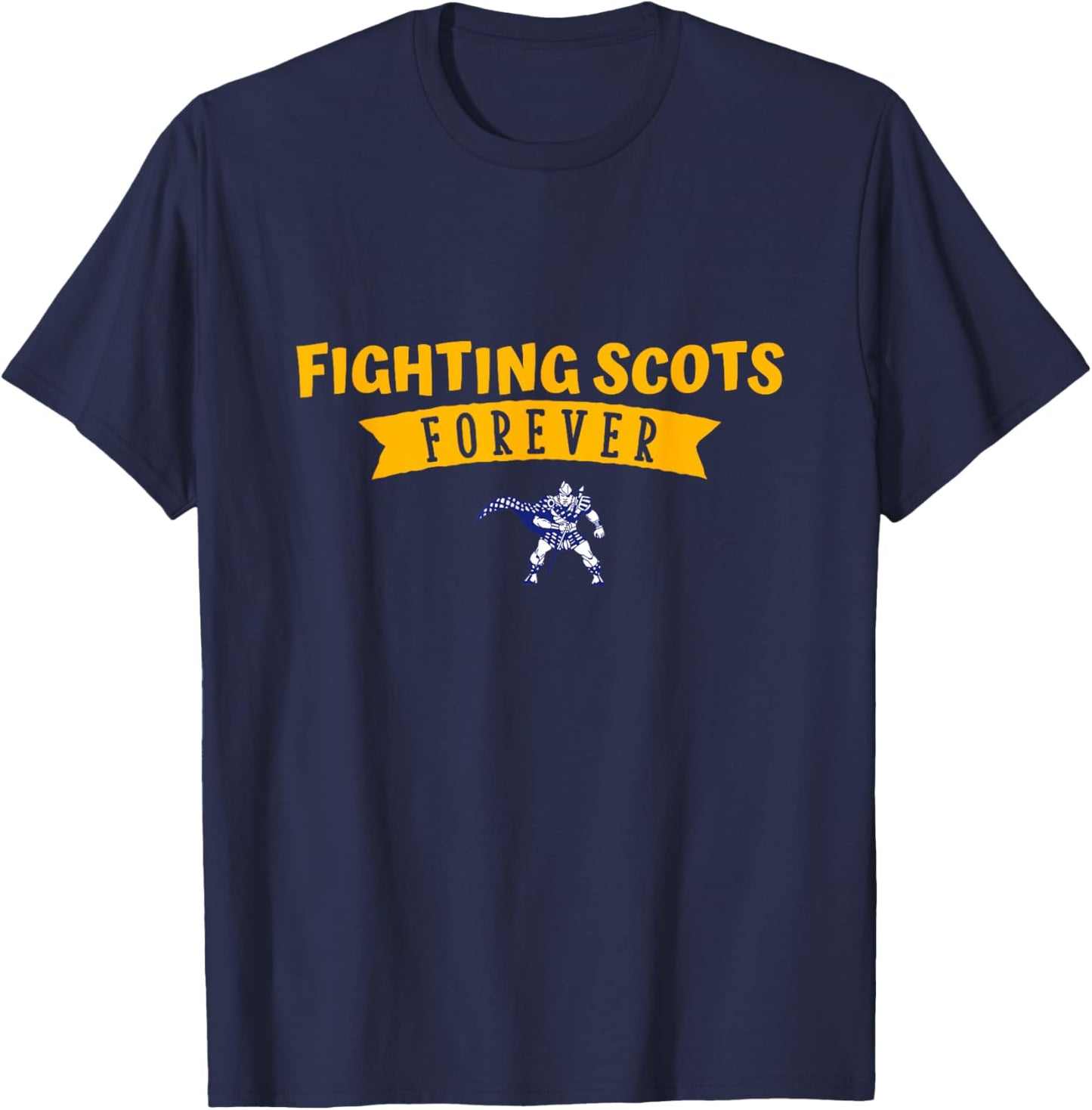 Caledonia Fighting Scots Logo Forever HS T-Shirt - T-Shirt | Navy