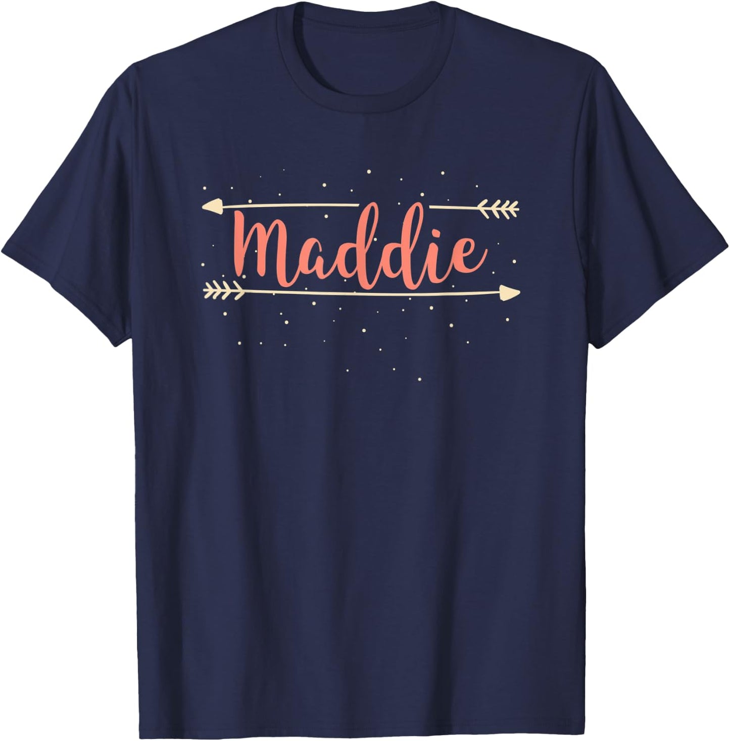 Cute Personalized MADDIE First Name T-Shirt - T-Shirt | Navy