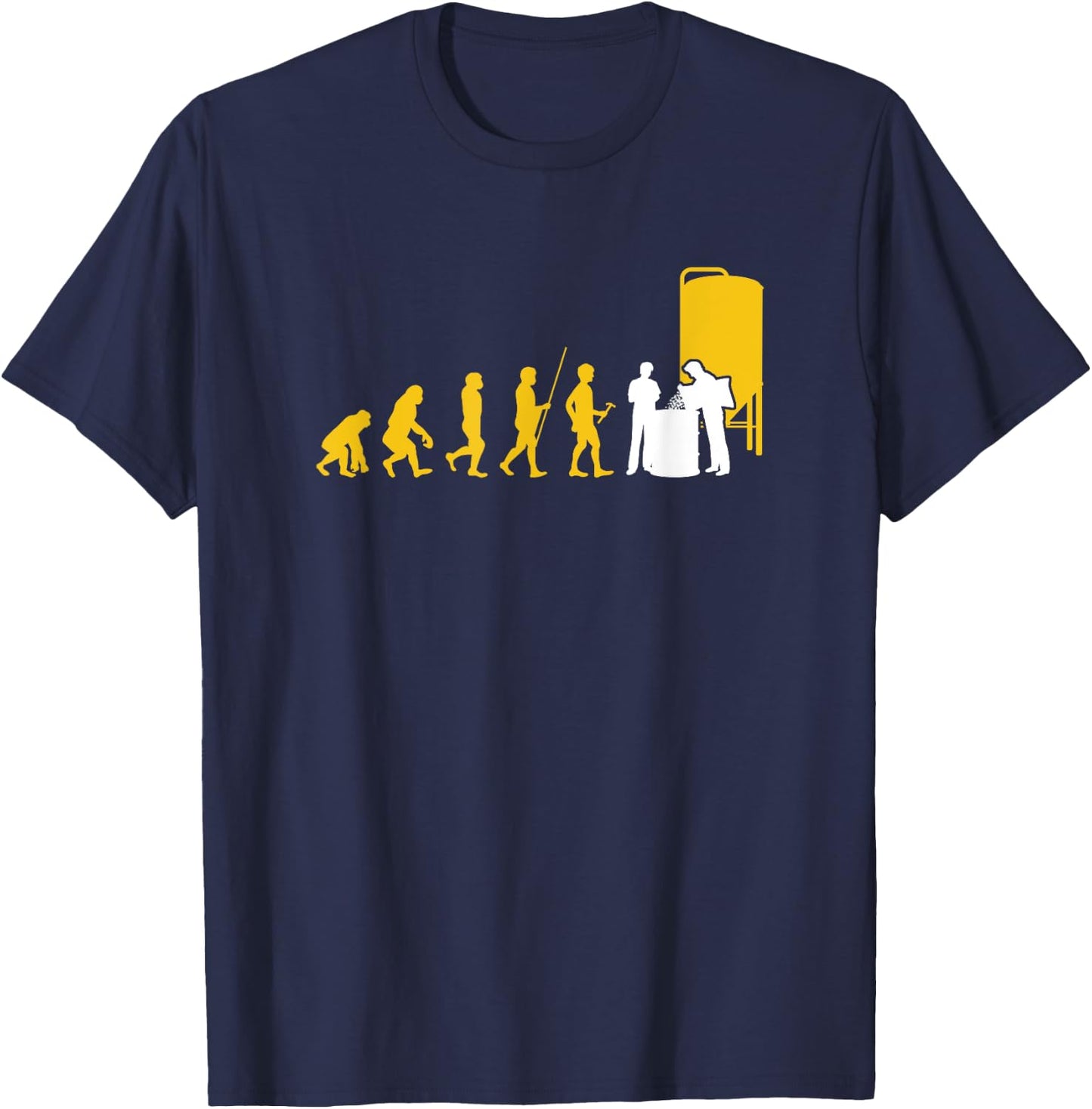 Braumeister Stout Malt Pale Ale Craft Beer Brewer Evolution T-Shirt - T-Shirt | Navy