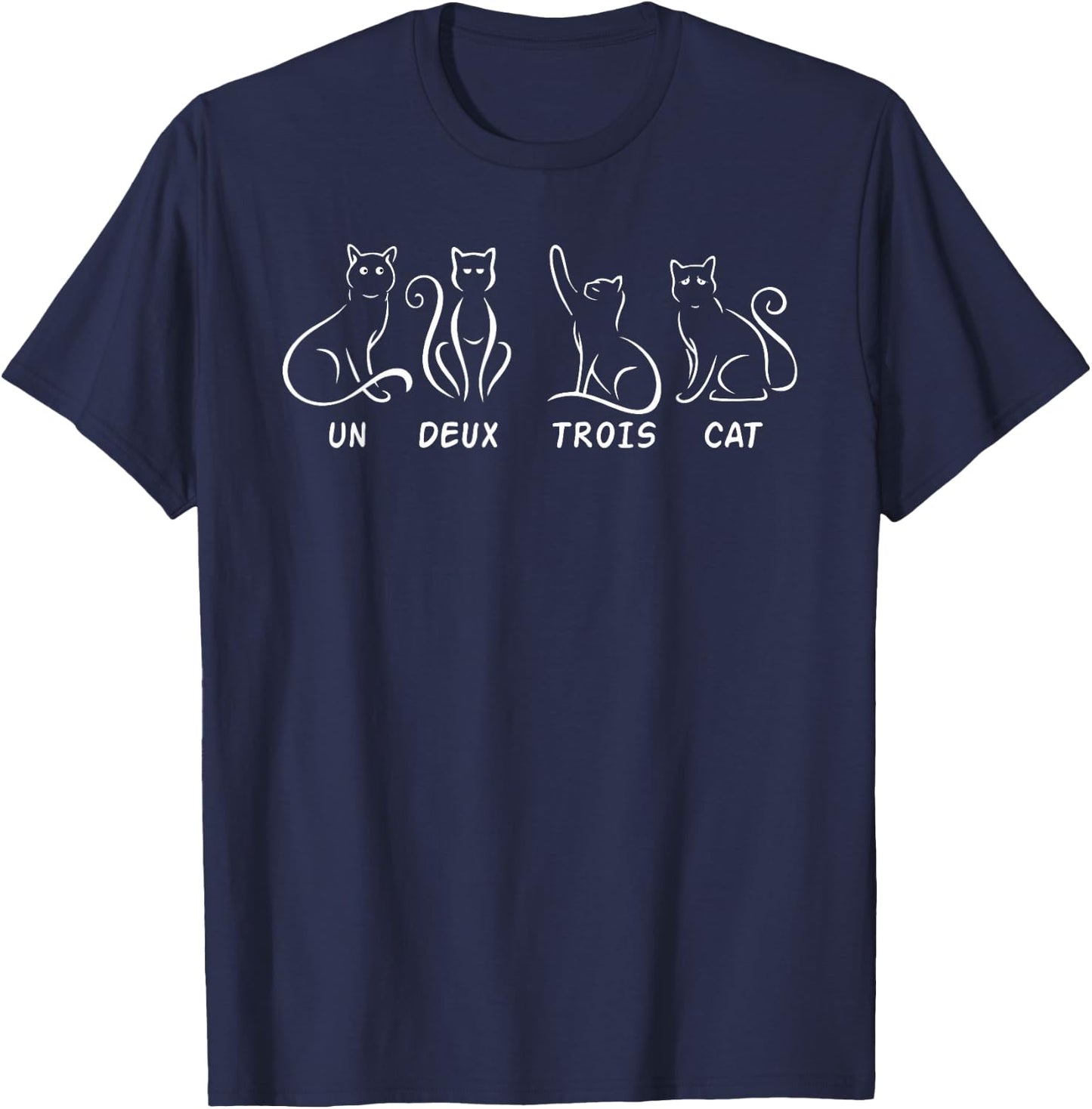 Un Deux Trois Cat - Cats, Rentents, House Tiger T-Shirt - T-Shirt | Navy