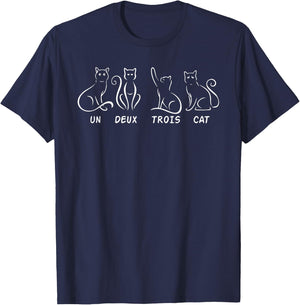 Un Deux Trois Cat - Cats, Rentents, House Tiger T-Shirt - T-Shirt | Navy