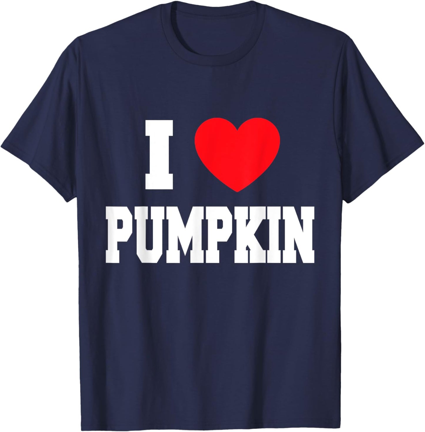 I Love Pumpkin T-Shirt - T-Shirt | Navy