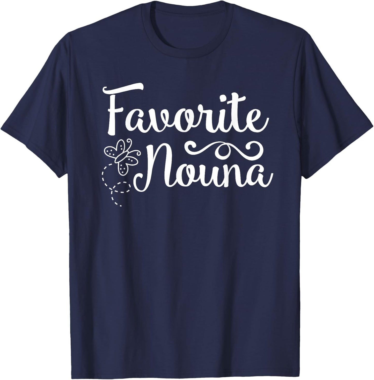 Favorite Nouna - Cute Greek Godmother T-Shirt - T-Shirt | Navy