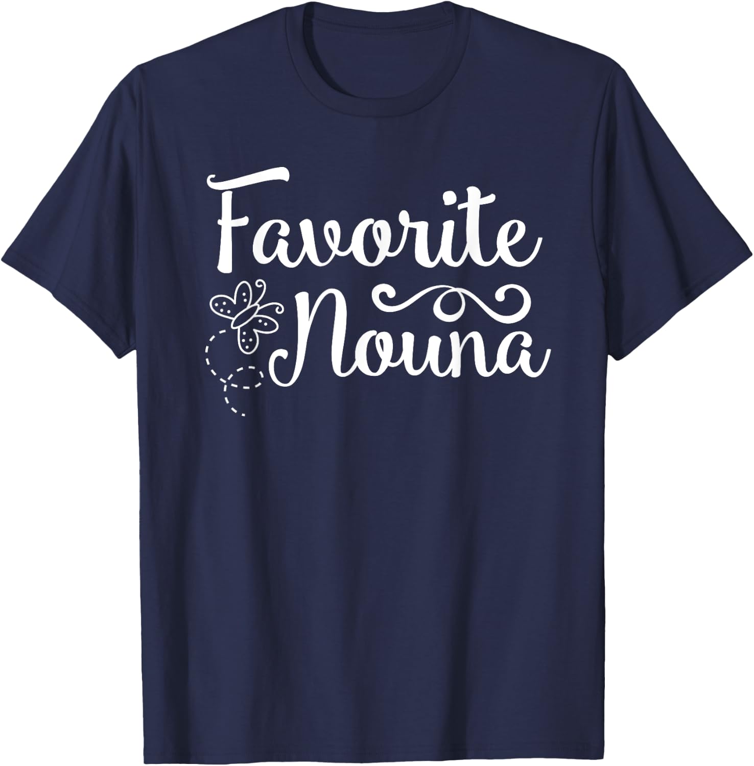 Favorite Nouna - Cute Greek Godmother T-Shirt - T-Shirt | Navy