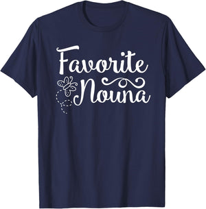 Favorite Nouna - Cute Greek Godmother T-Shirt - T-Shirt | Navy