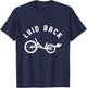 Sit Back Relaxing Bicycle Ride Recumbent Bike Gift T-Shirt - T-Shirt | Navy