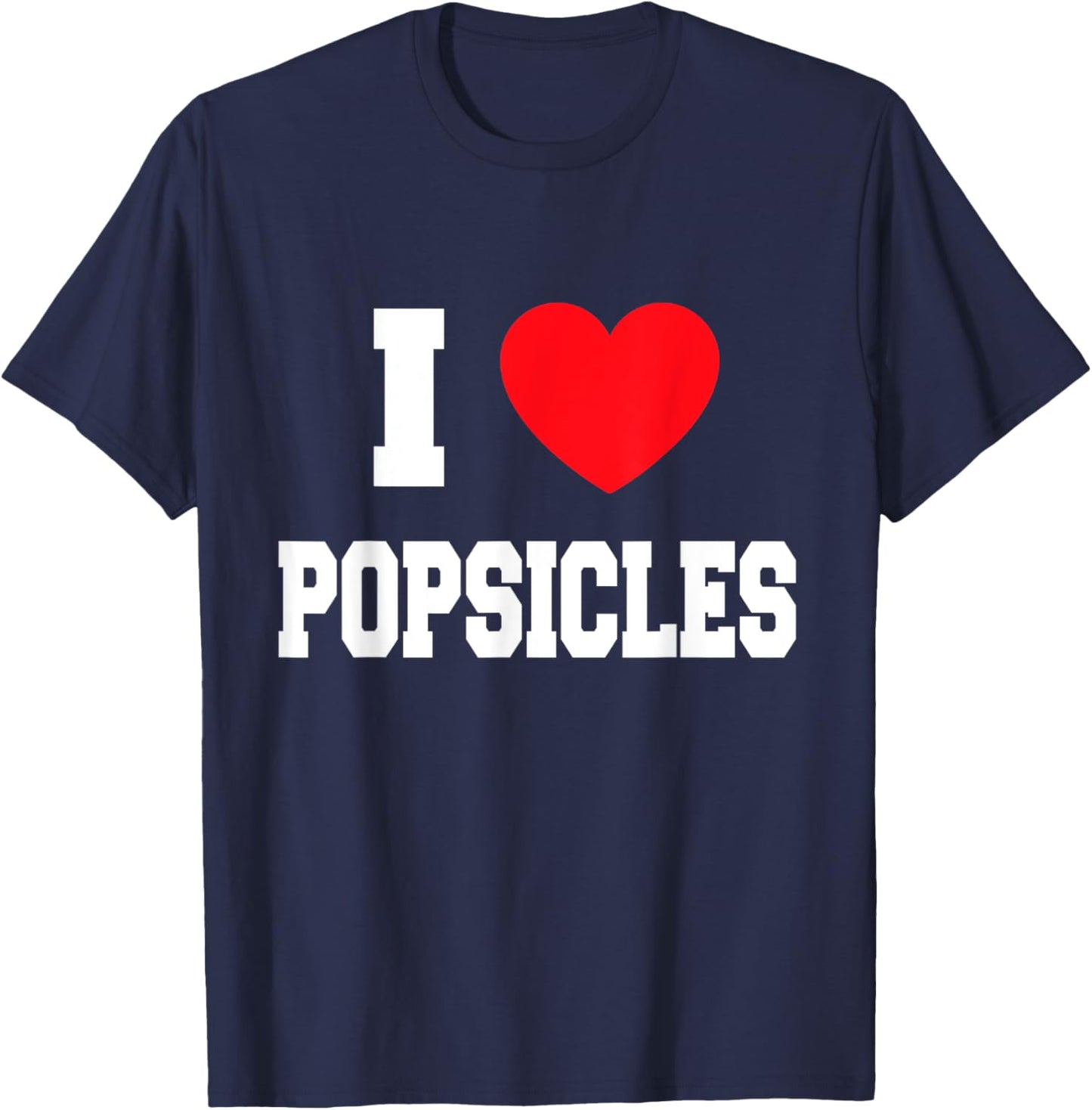 I Love popsicles T-Shirt - T-Shirt | Navy