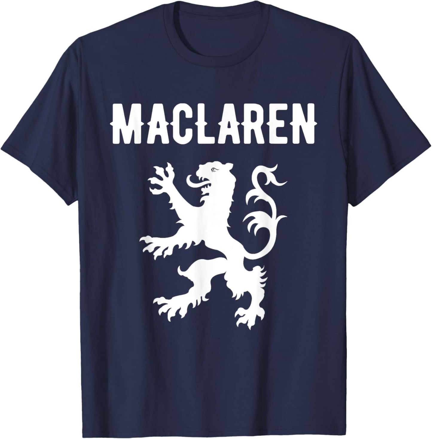 MacLaren Clan Scottish Family Name Scotland Heraldry T-Shirt - T-Shirt | Navy