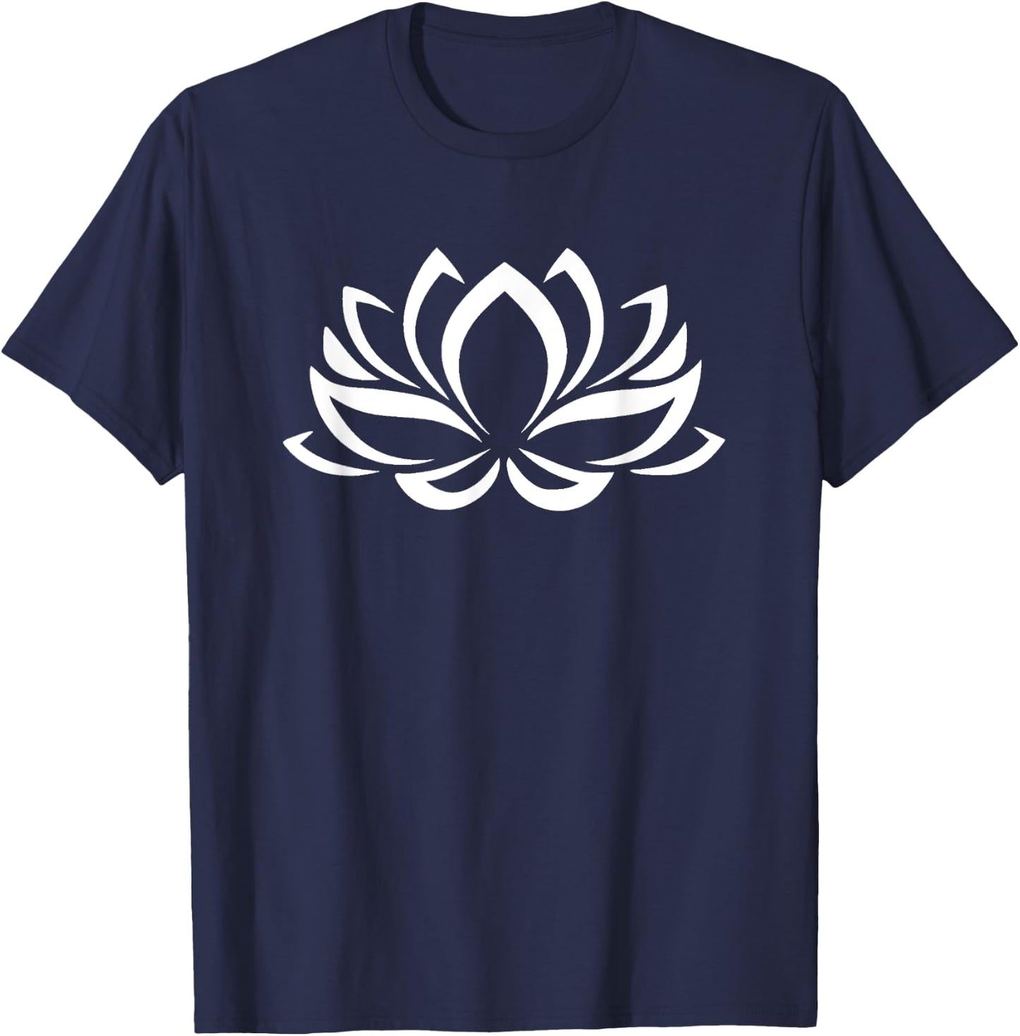 Lotus Namaste Design Sanskrit Namaste Yoga Namaste Lotus T-Shirt - T-Shirt | Navy