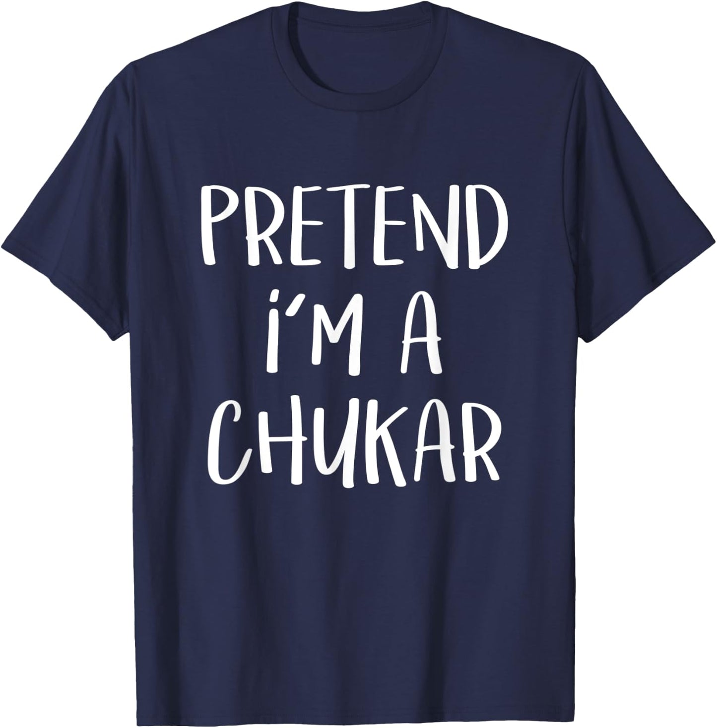 Pretend I'm A Chukar Bird Costume Funny Halloween Party T-Shirt - T-Shirt | Navy