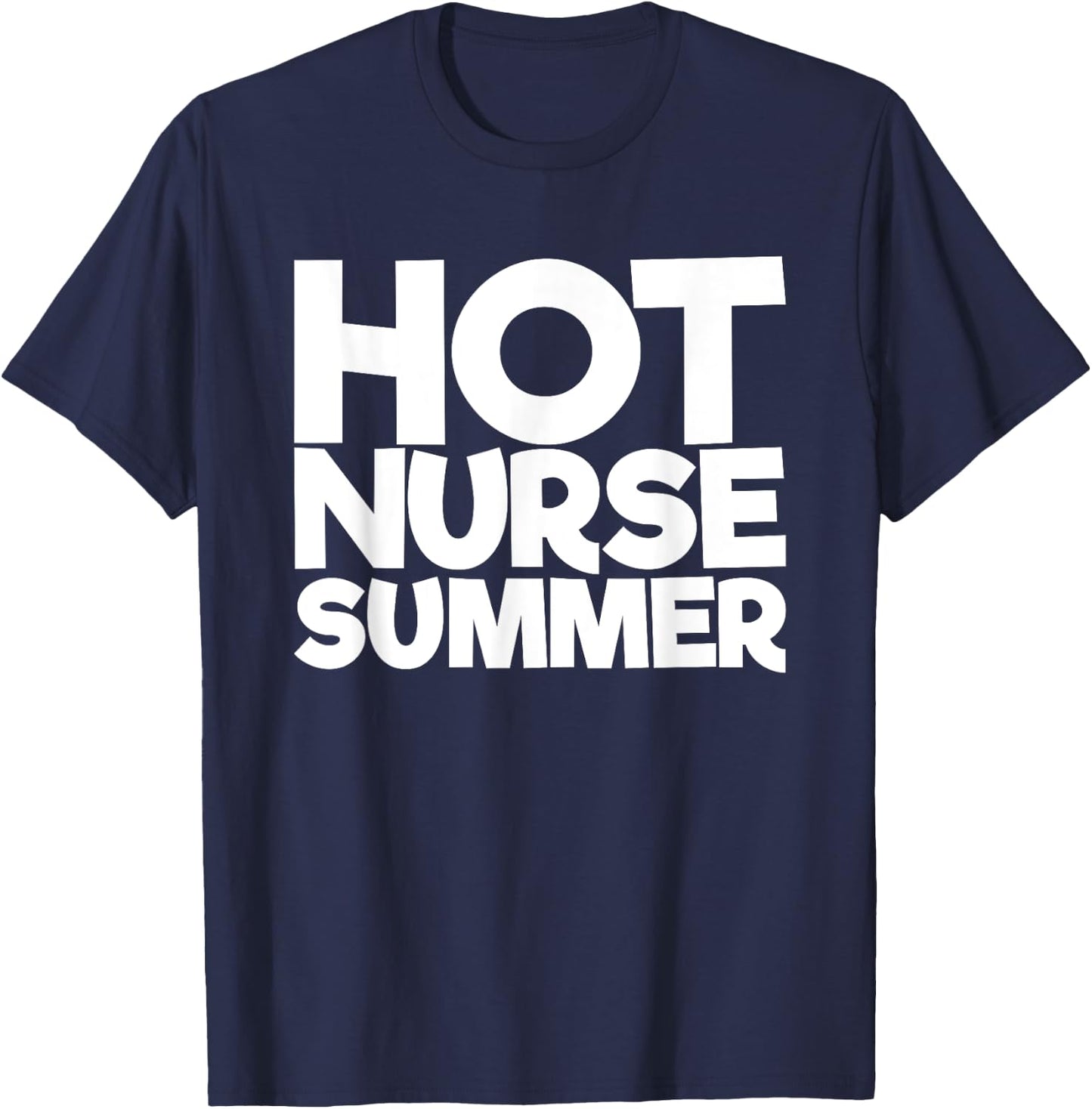 Hot Nurse Summer T-Shirt - T-Shirt | Navy