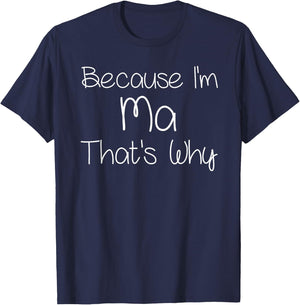 MA Funny Personalized Birthday Women Name Gift T-Shirt - T-Shirt | Navy