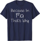 MA Funny Personalized Birthday Women Name Gift T-Shirt - T-Shirt | Navy