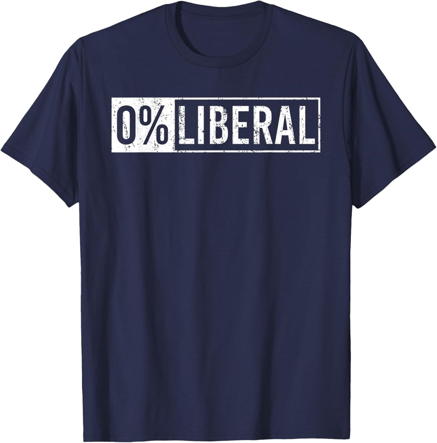 Conservative Co - 0% Liberal Election Trump 2020 T-Shirt - T-Shirt | Navy