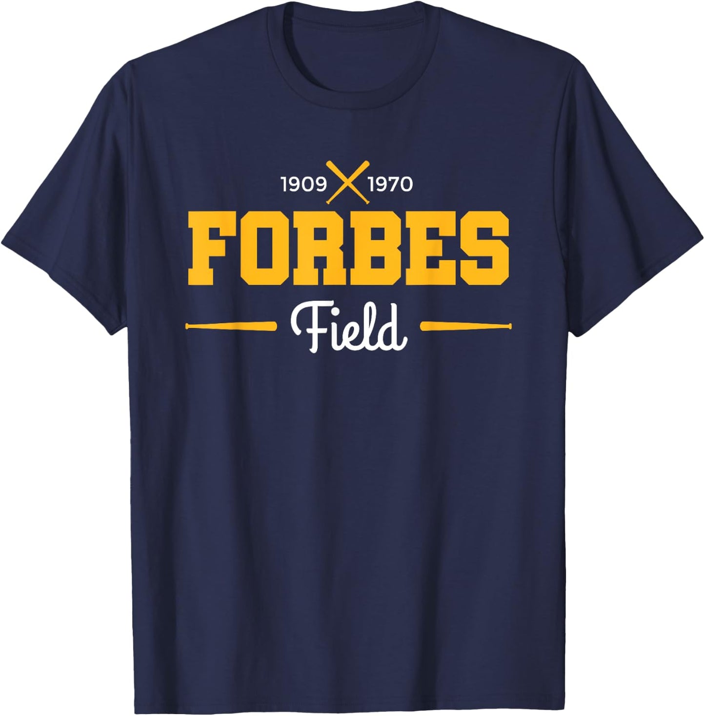 Forbes Field Retro Pittsburgh Baseball T-Shirt - T-Shirt | Navy