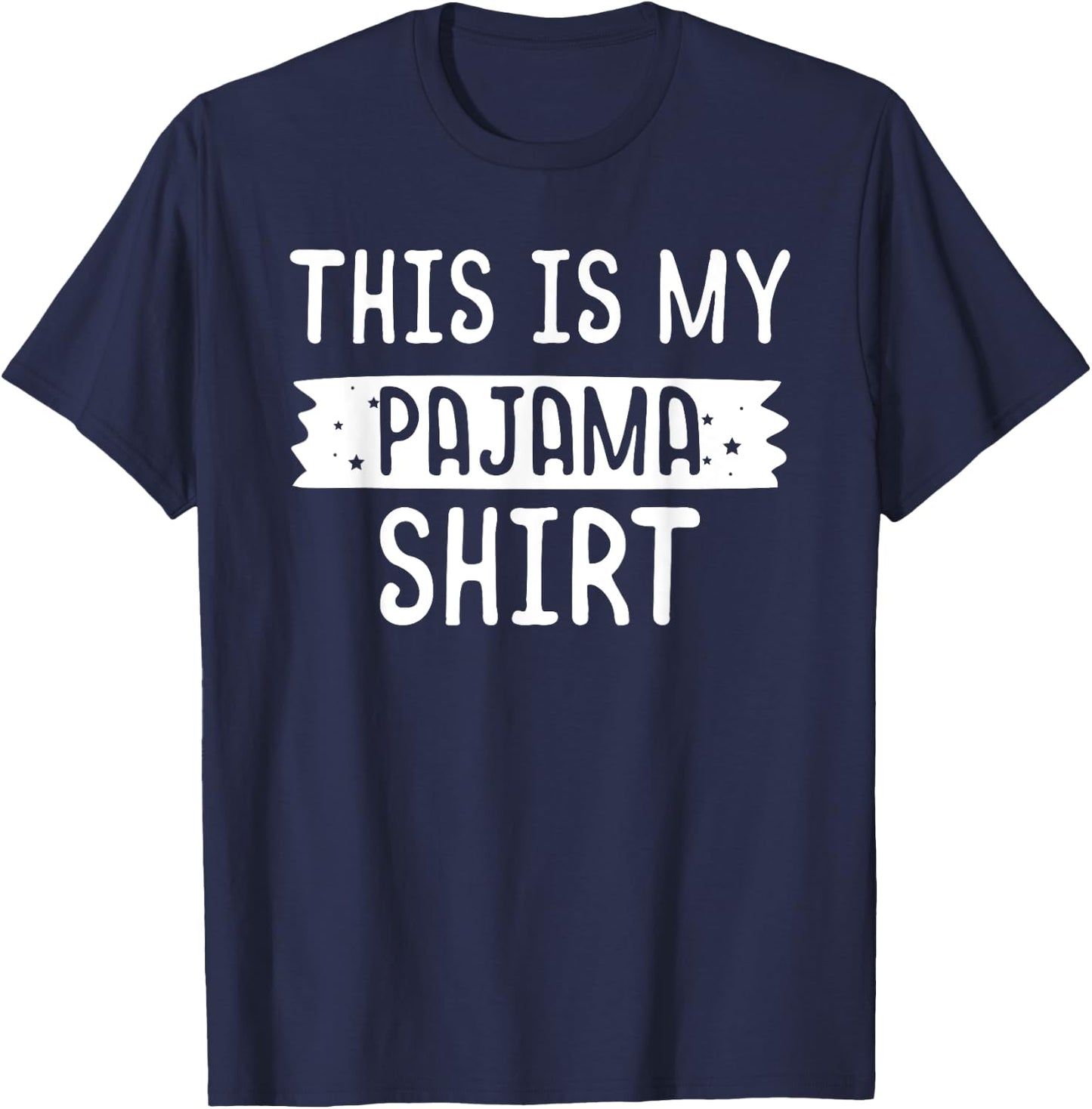Kids This Is My Pajama PJ Top Teen Boys Girls Bedtime T-Shirt - T-Shirt | Navy