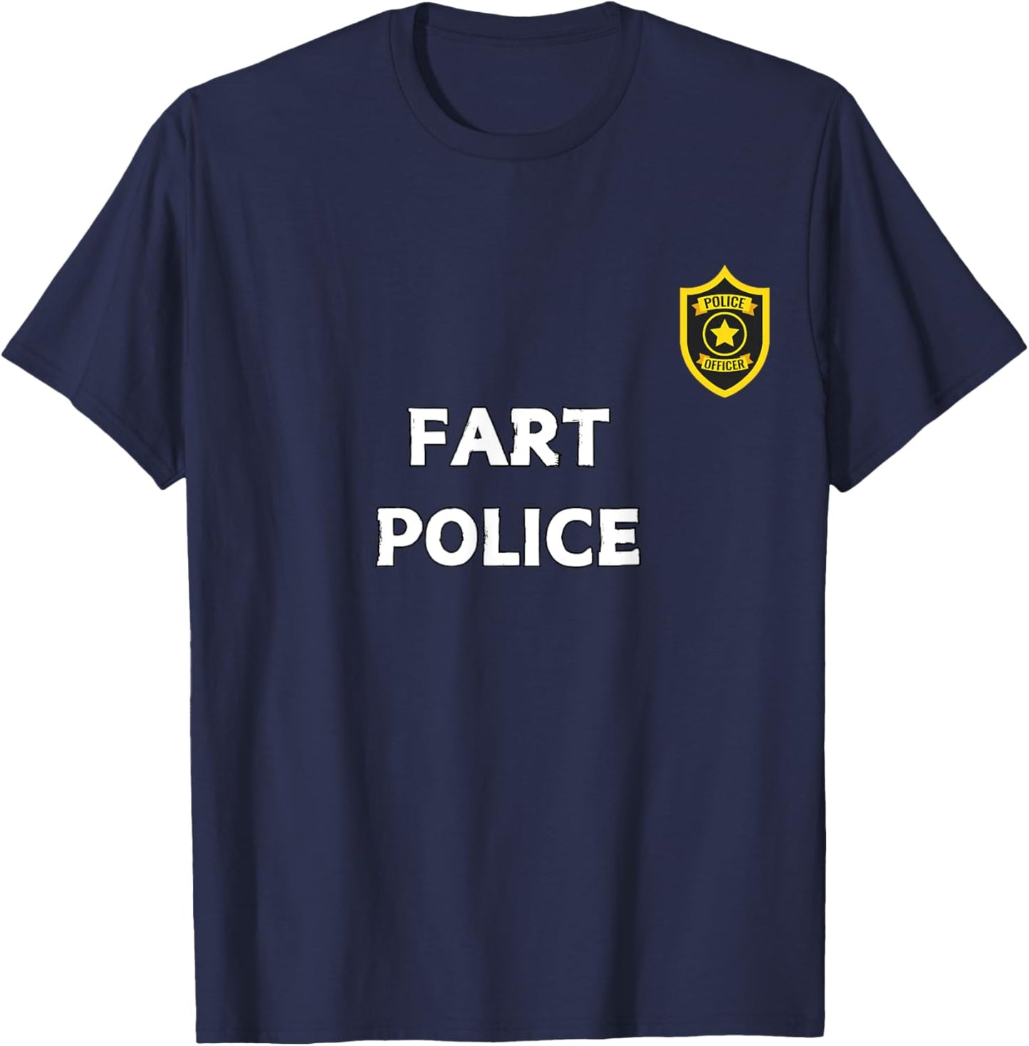 Fun Graphic-Fart Police T-Shirt - T-Shirt | Navy