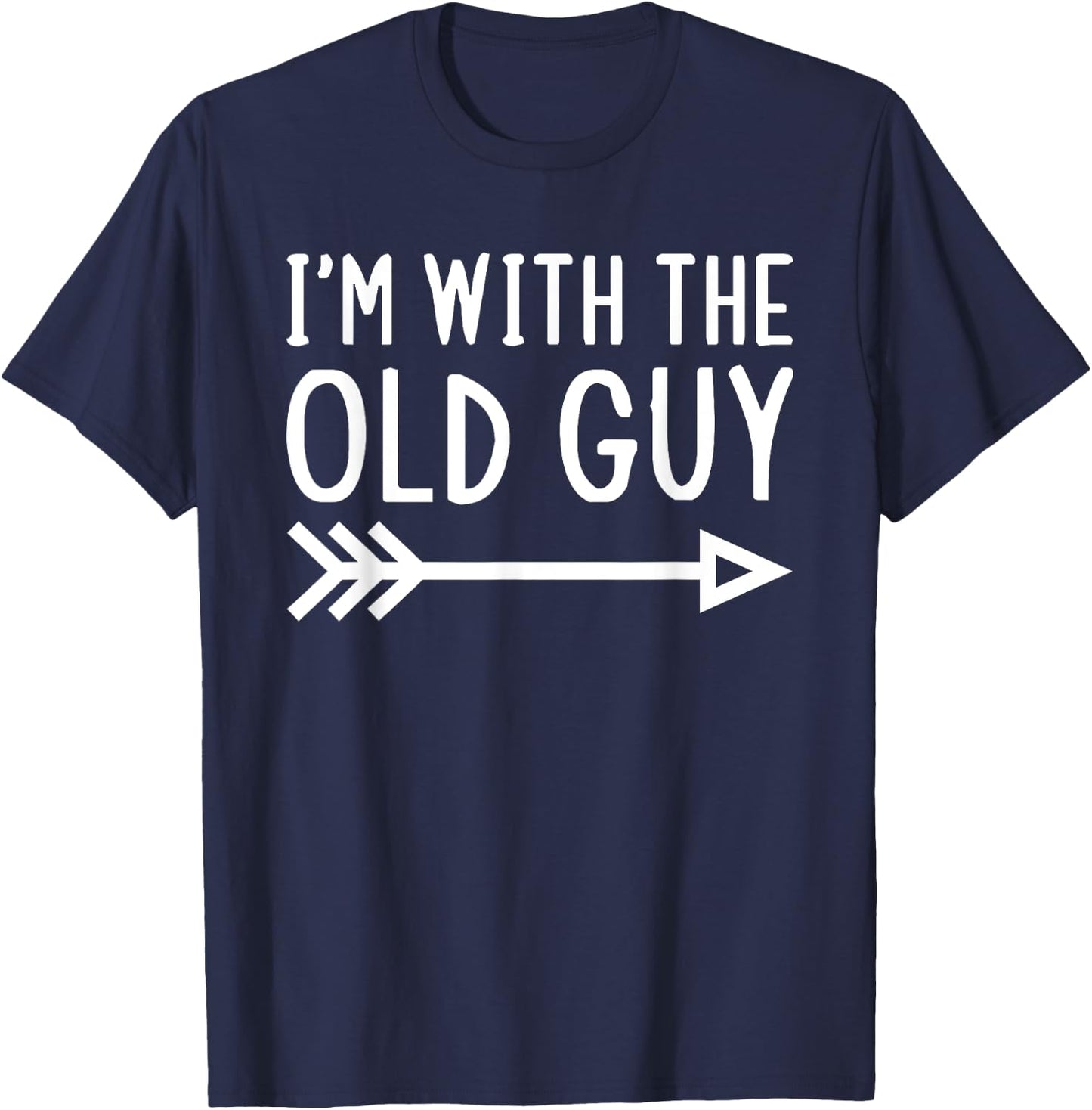 I'm With The Old Guy Funny Matching Halloween Couple Costume T-Shirt - T-Shirt | Navy