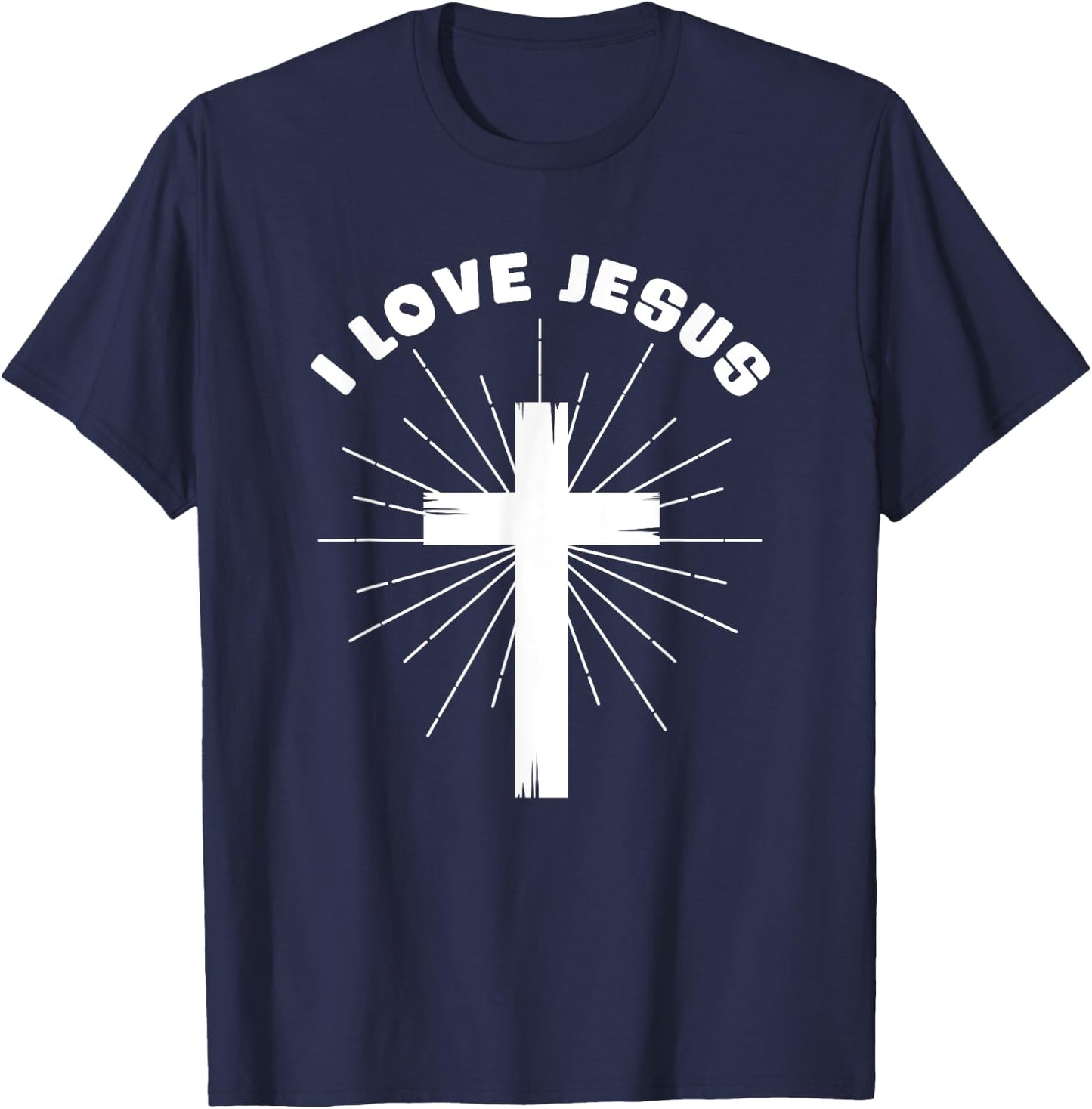 I Love Jesus T-Shirt - T-Shirt | Navy
