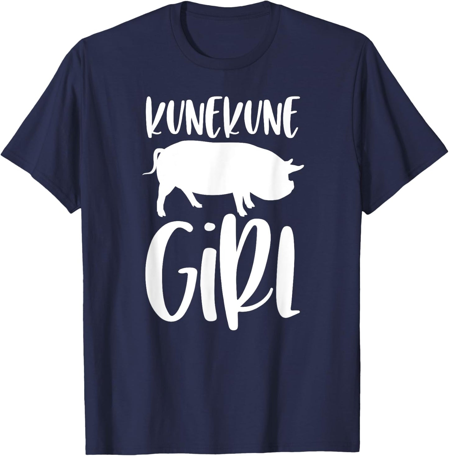 Kune Kune Pig Gift - Kunekune Girl T-Shirt - T-Shirt | Navy
