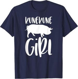Kune Kune Pig Gift - Kunekune Girl T-Shirt - T-Shirt | Navy