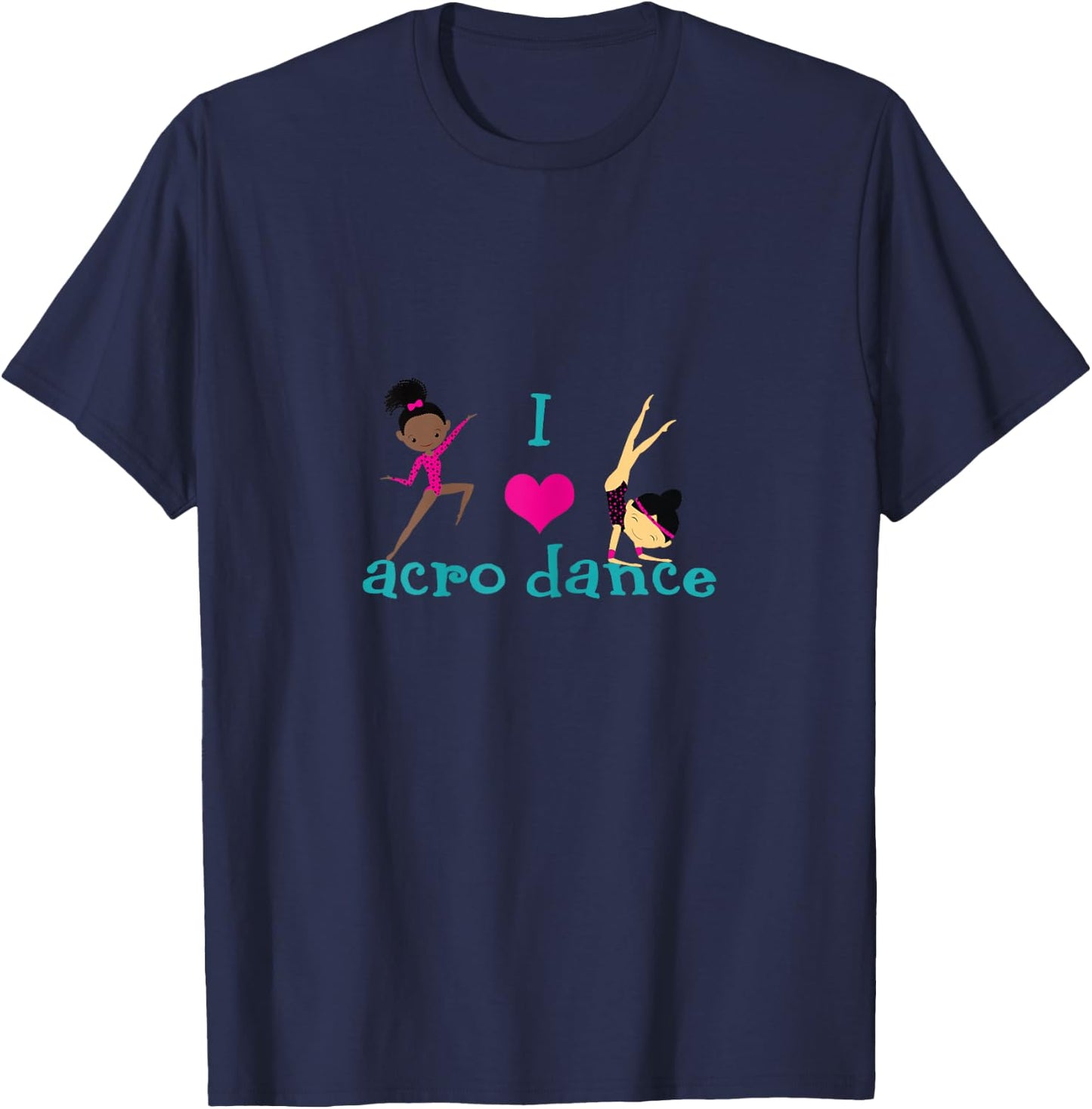 I love Acro Dance T-Shirt - T-Shirt | Navy