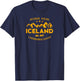 Best Cool Iceland Iceland Hiking LANDMANNALAUGAR Est. 1477 English Hiking T-Shirt - T-Shirt | Navy