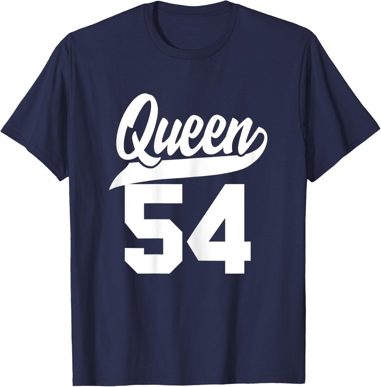 54th Birthday Girls Queen Cute Woman 54 years old vintage T-Shirt - T-Shirt | Navy