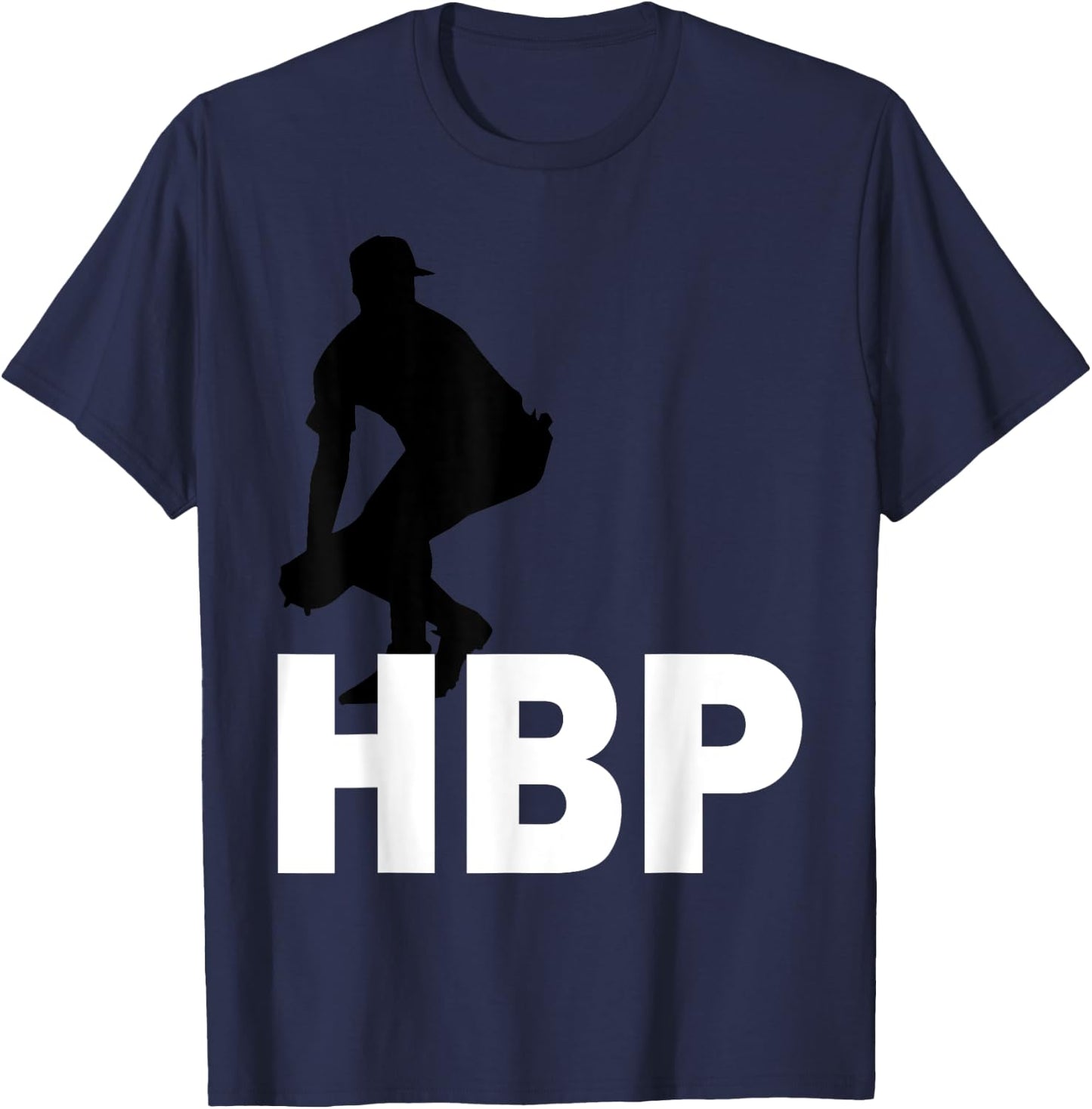 Baseball Hit By Pitch (HBP) T-Shirt - T-Shirt | Navy