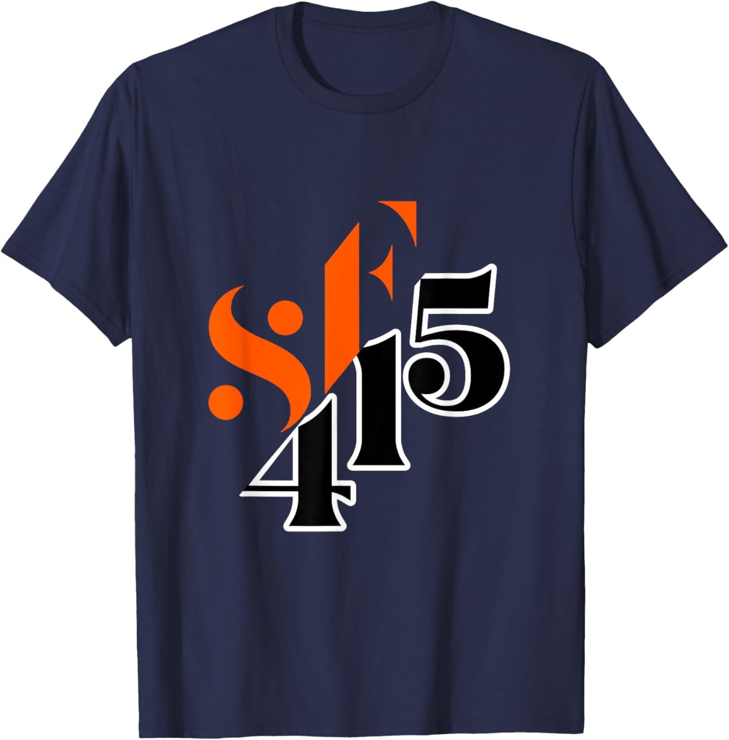 San Francisco 415 Area Code Bay Area California T-Shirt - T-Shirt | Navy