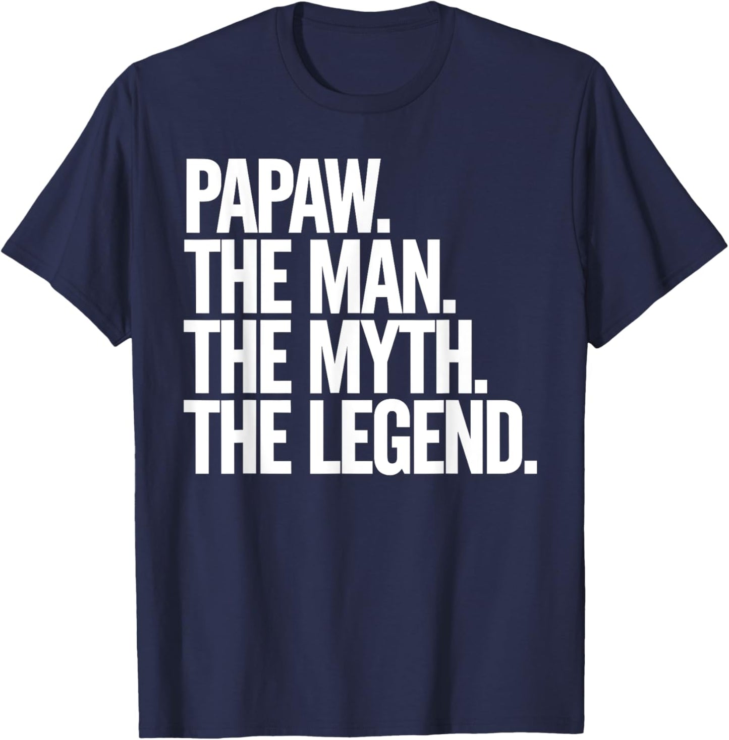 Papaw Design For Grandpa From Grandkids Father's Day Papaw T-Shirt - T-Shirt | Navy