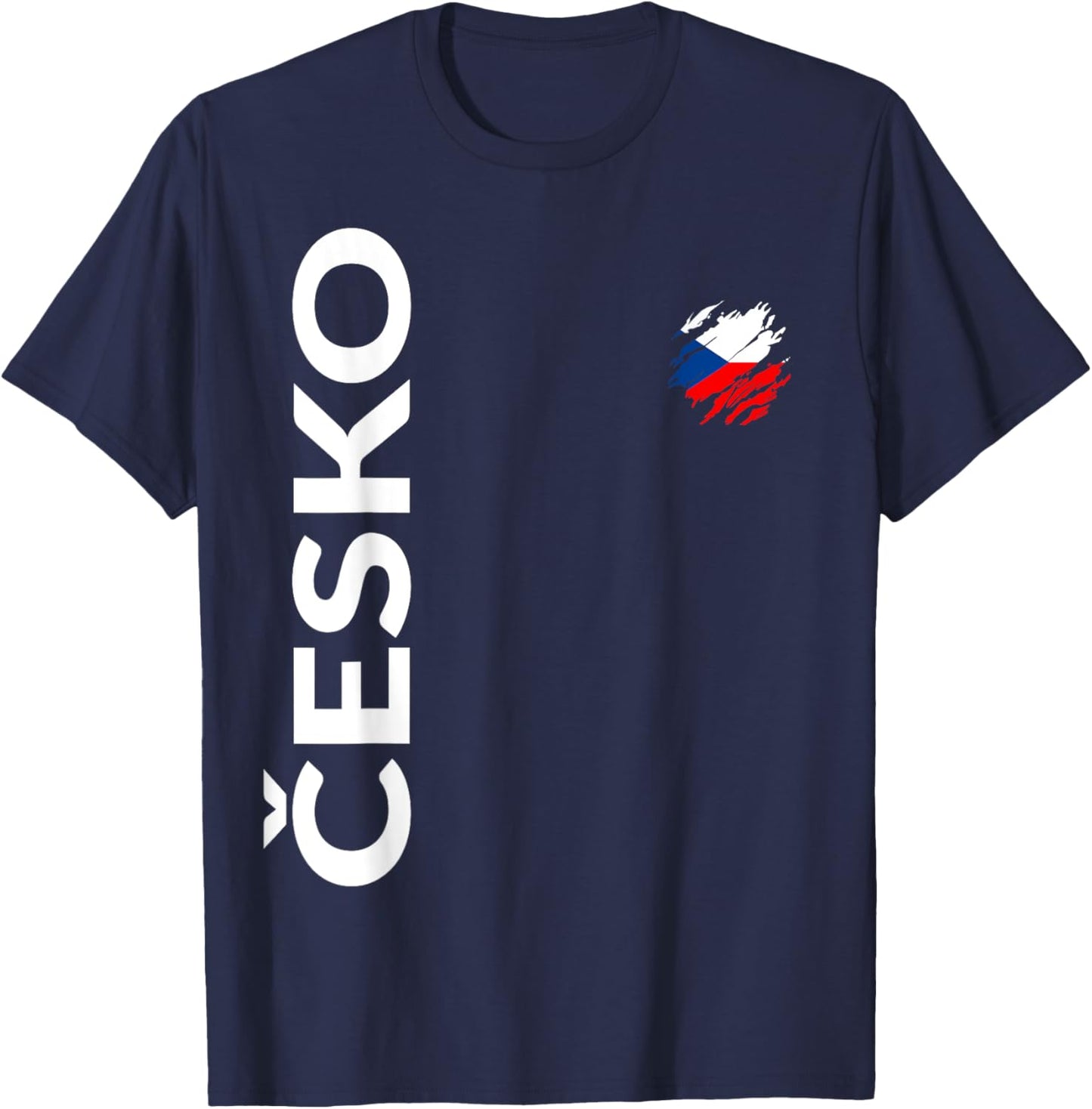 Tschechische Fan Flagge Tschechien T-Shirt - T-Shirt | Navy