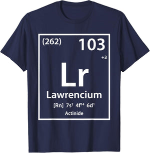 Lawrencium Element (white) T-Shirt - T-Shirt | Navy