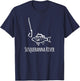 Susquehanna River Pennsylvania Best Fish Fishing Hook Funny T-Shirt - T-Shirt | Navy