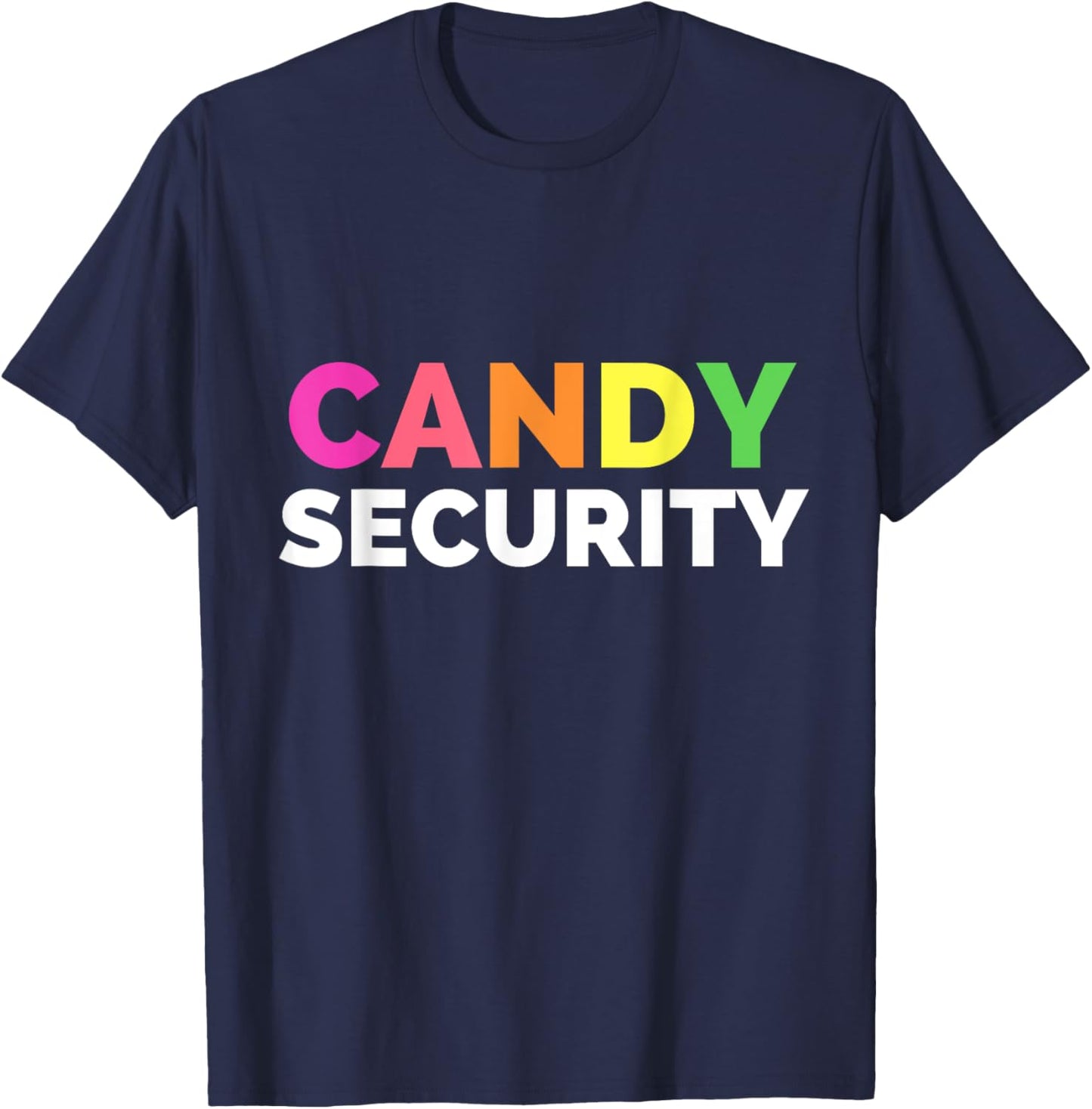 Funny Candy Security Halloween Costume T-Shirt - T-Shirt | Navy