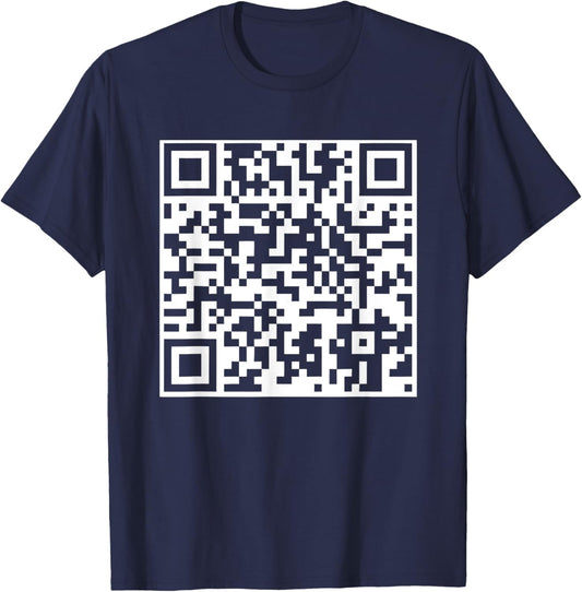 Funny QR President Trump Dance Code T-Shirt - T-Shirt | Navy