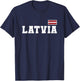 Latvia T-Shirt - T-Shirt | Navy