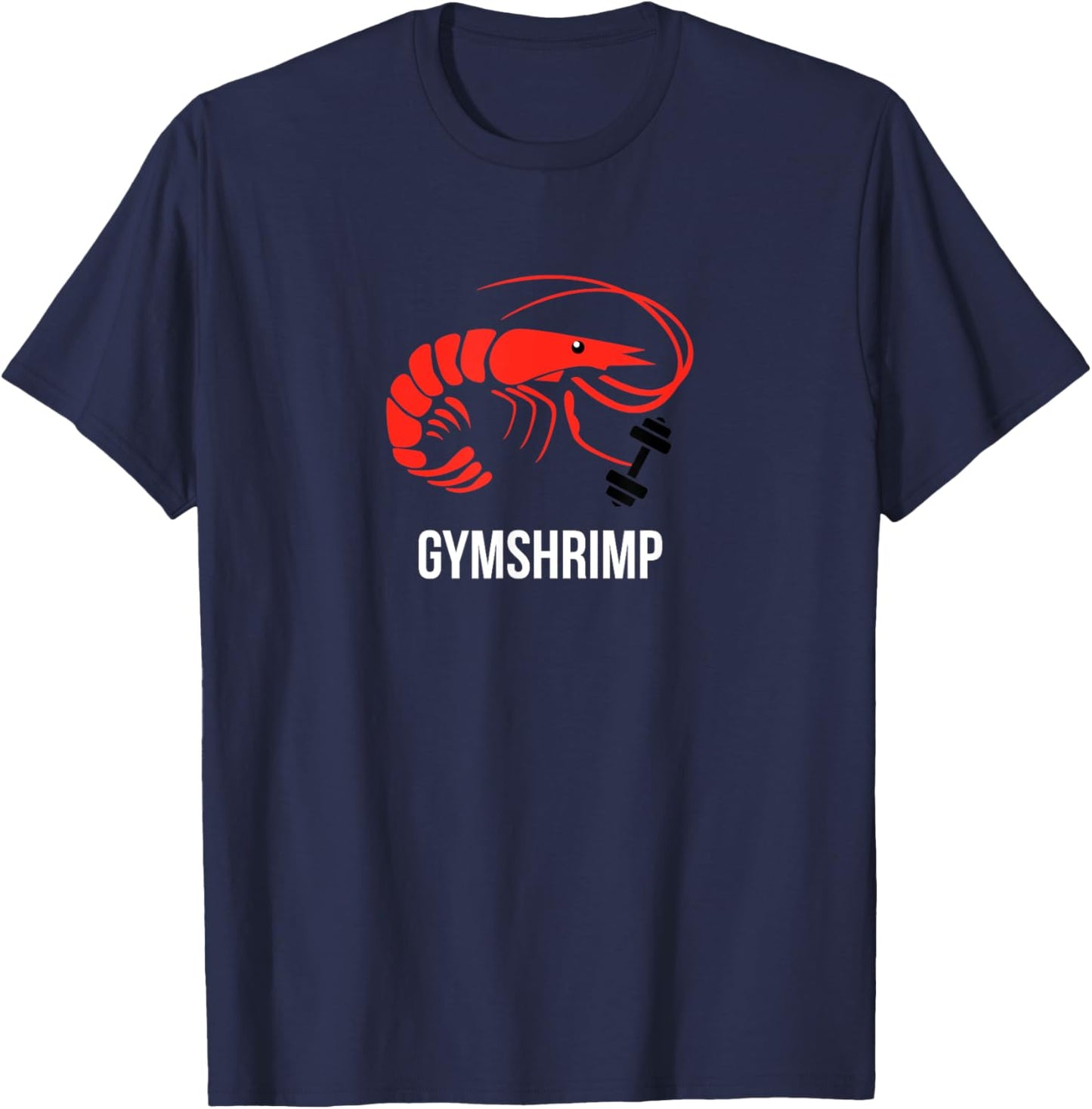 GymShrimp - 'Gymshark parody' funny fitness T-Shirt - T-Shirt | Navy