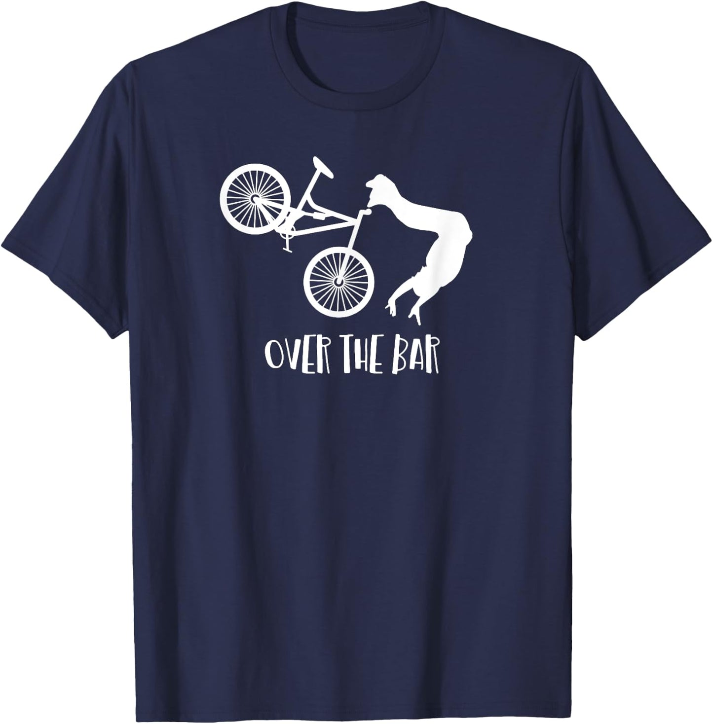 OTB - Over the Bar Funny Mountain Bike Shirt T-Shirt - T-Shirt | Navy