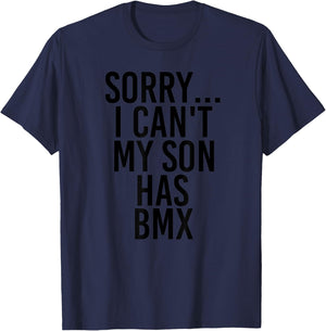 Dad Mom | My Son Has BMX T-Shirt - T-Shirt | Navy