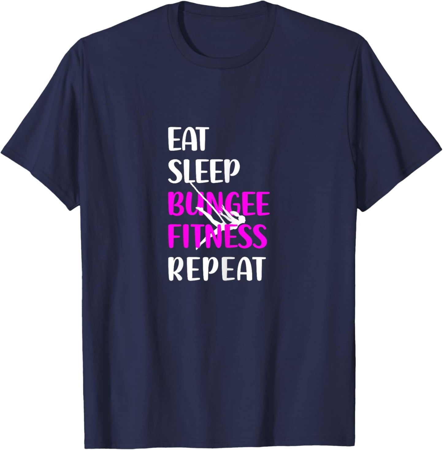 Bungee Fitness Training Fly Sling Workout Equipment T-Shirt - T-Shirt | Navy