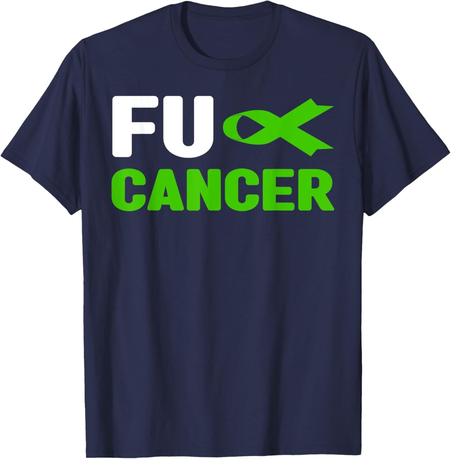Fuck Bile Duct Cancer Shirt - FU Bile Duct Cancer Awareness T-Shirt - T-Shirt | Navy