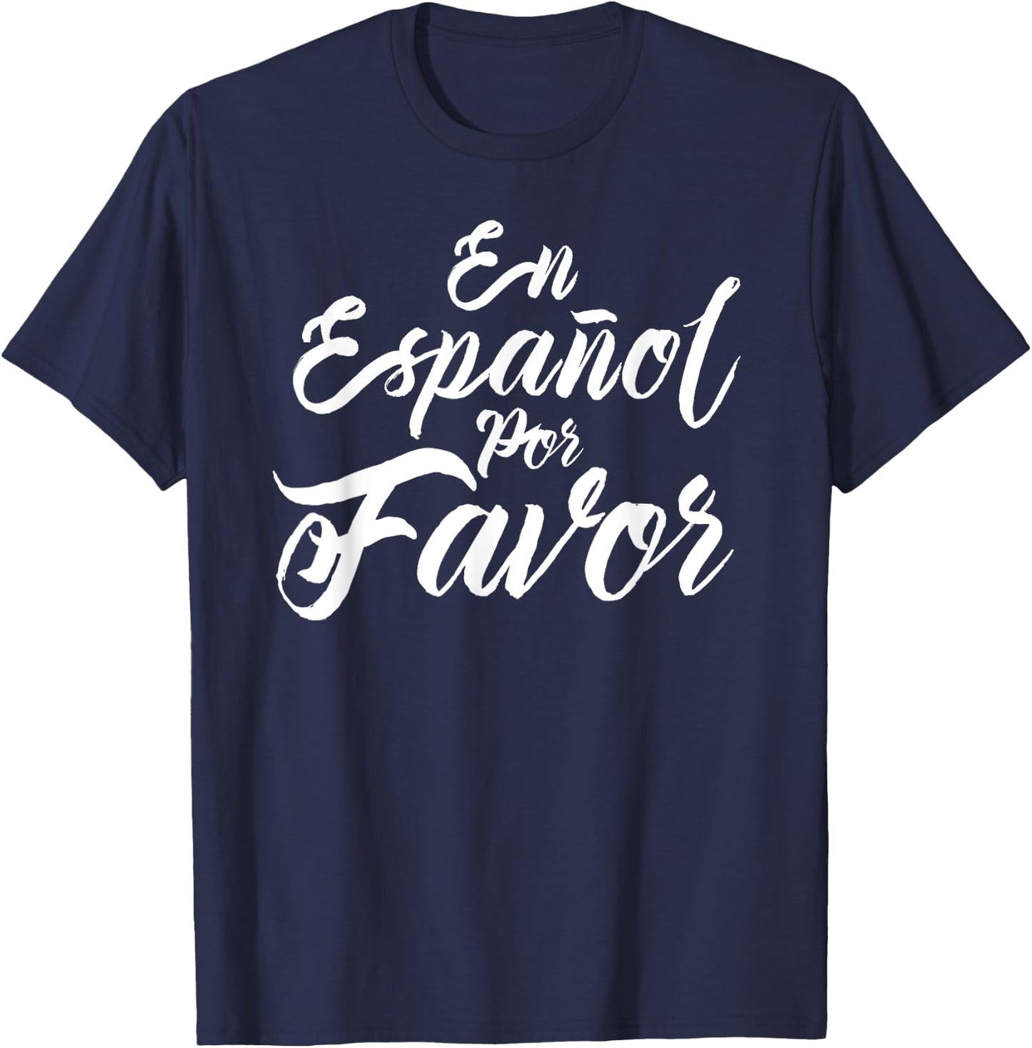 Spanish Teacher Gifts Maestra En Espanol Por Favor Men Women Kids T-Shirt - T-Shirt | Navy