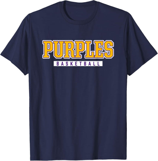 Purples Basketball Bowling Green High School T-Shirt - T-Shirt | Navy