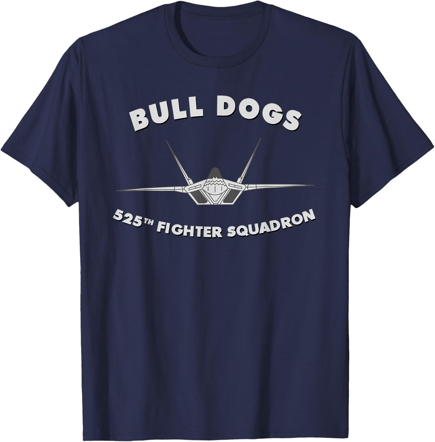 525th Fighter Squadron The Bull Dogs T-Shirt - T-Shirt | Navy