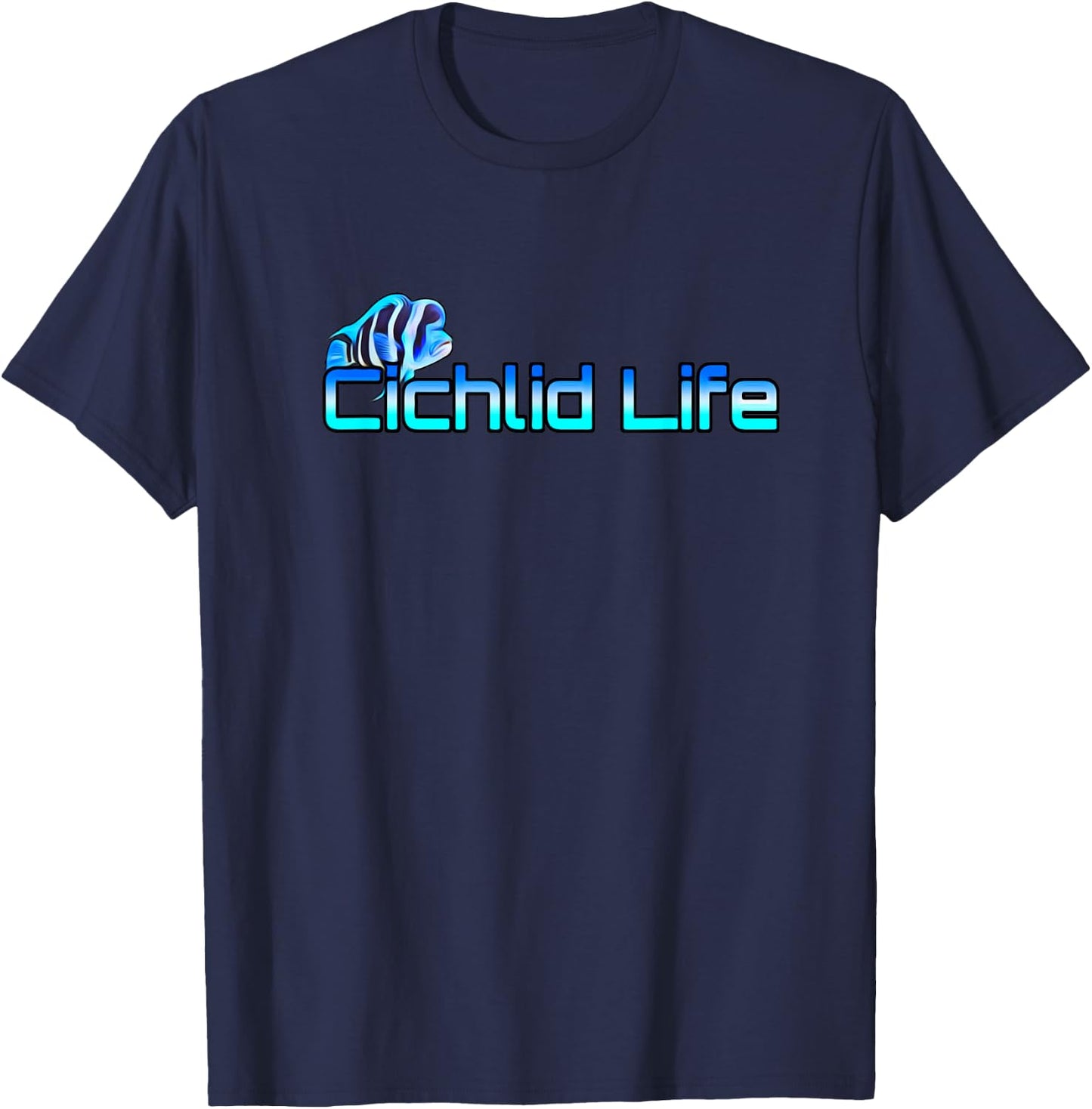 Frontosa Cichlid Life Fish Tank Aquarium Lovers Gift T-Shirt - T-Shirt | Navy