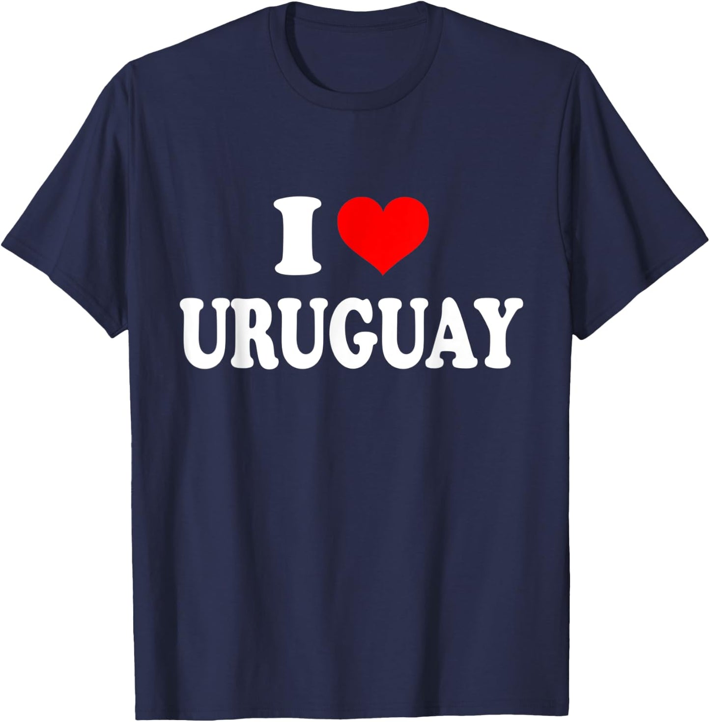 I Love Uruguay T-Shirt - T-Shirt | Navy