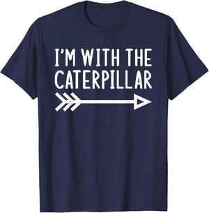 I'm With The Caterpillar Funny Matching Halloween Costume T-Shirt - T-Shirt | Navy